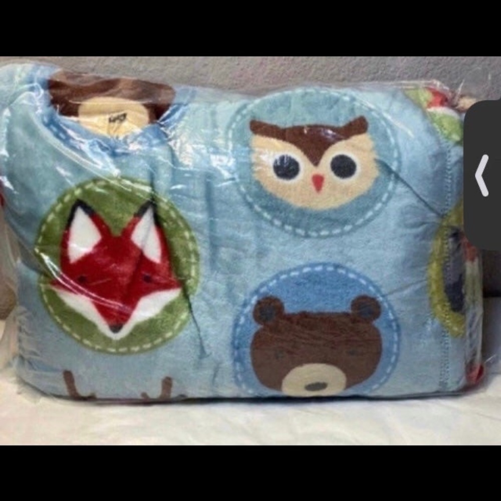 FOREST FRIENDS SIZE 75" x 58" THE BIG ONE Ultra PLUSH BLANKET THROW